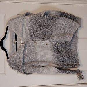 Look By M Sailor Collar Gradient Cardigan One Size